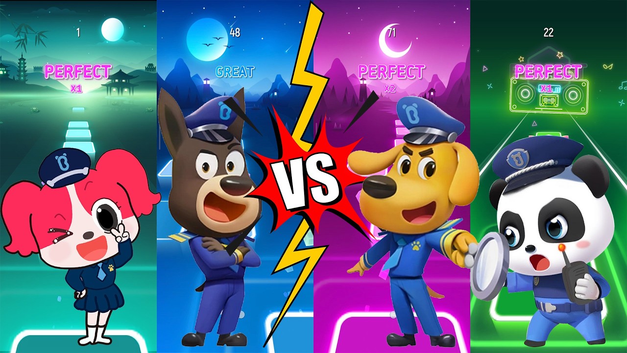 Sheriff Labrador - Tiles Hop EDM Rush - COFFIN DANCE COVER (Gameplay 3)