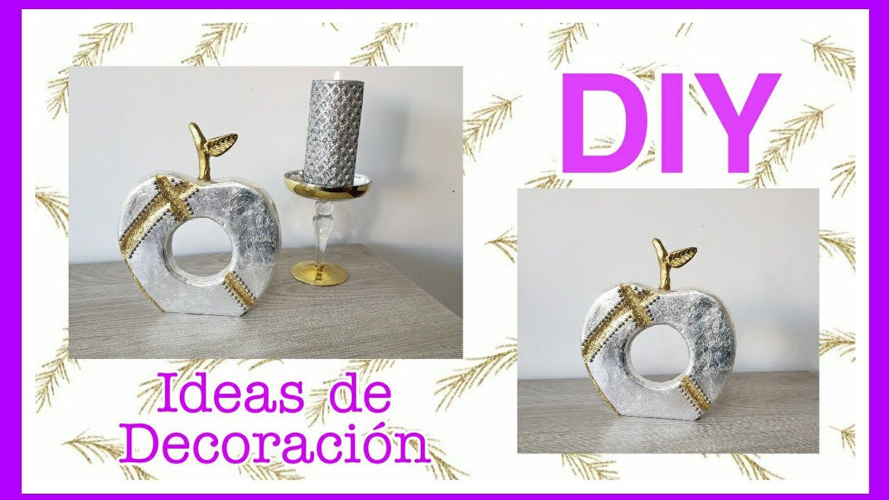 Como hacer manzanas/ manzanas decorativas para centros de mesa/decoracion elegante para comedor 2021