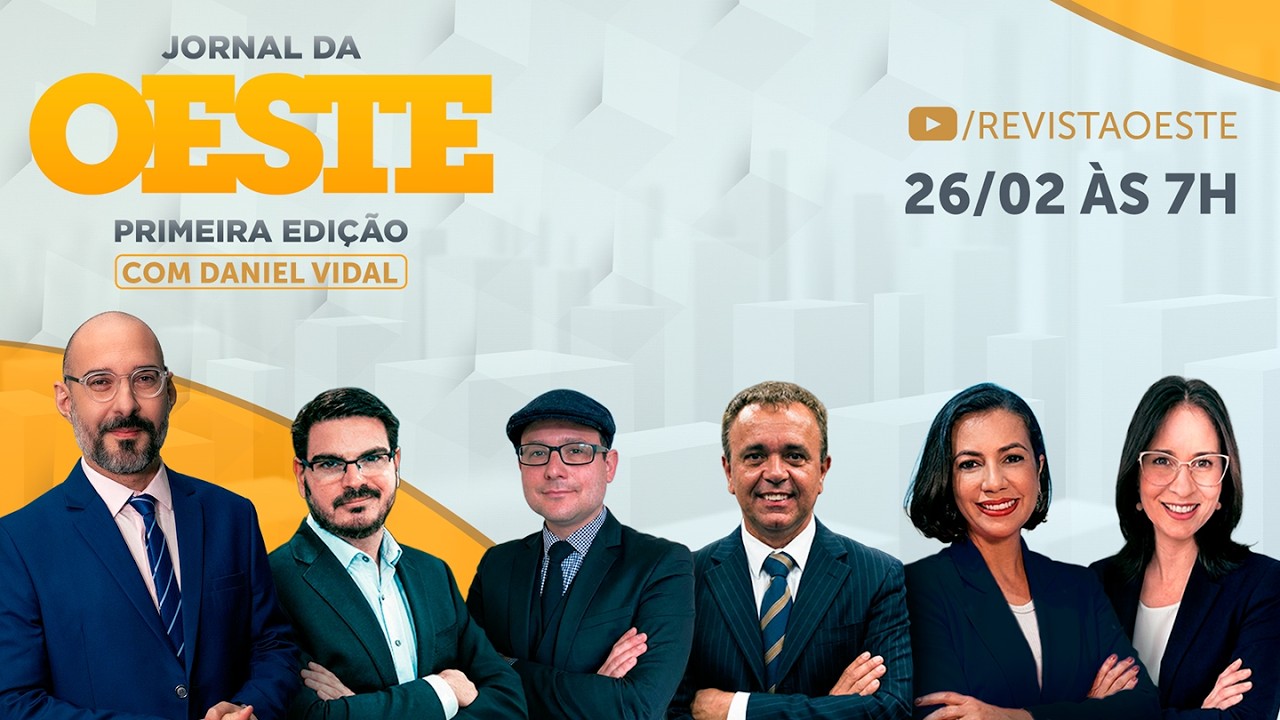 FLÁVIO BOLSONARO PASSA À FRENTE DE LULA EM PESQUISA - JORNAL DA OESTE 1ª EDIÇÃO - 26/02/2026