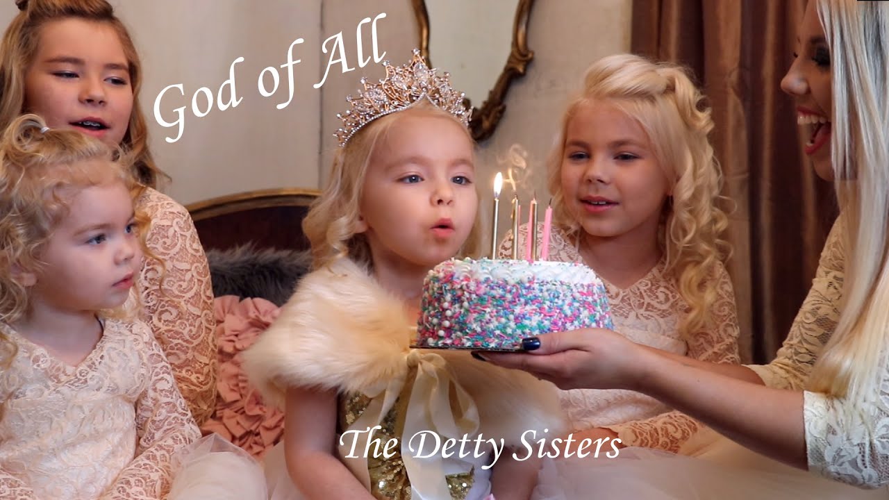 6 Year old Lily Detty Singing God Of All (The Detty Sisters)
