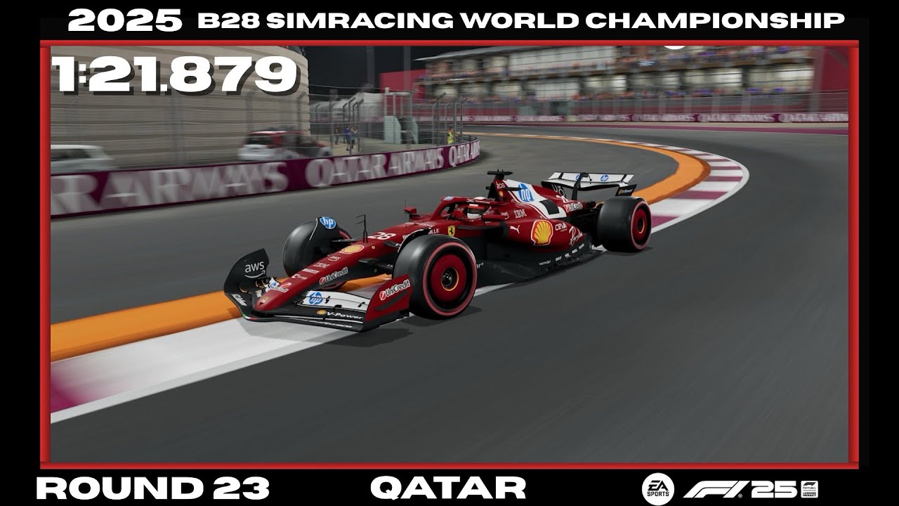 My Qatar Pole Lap | 1:21.879 | 2025 B28 SimRacing World Championship