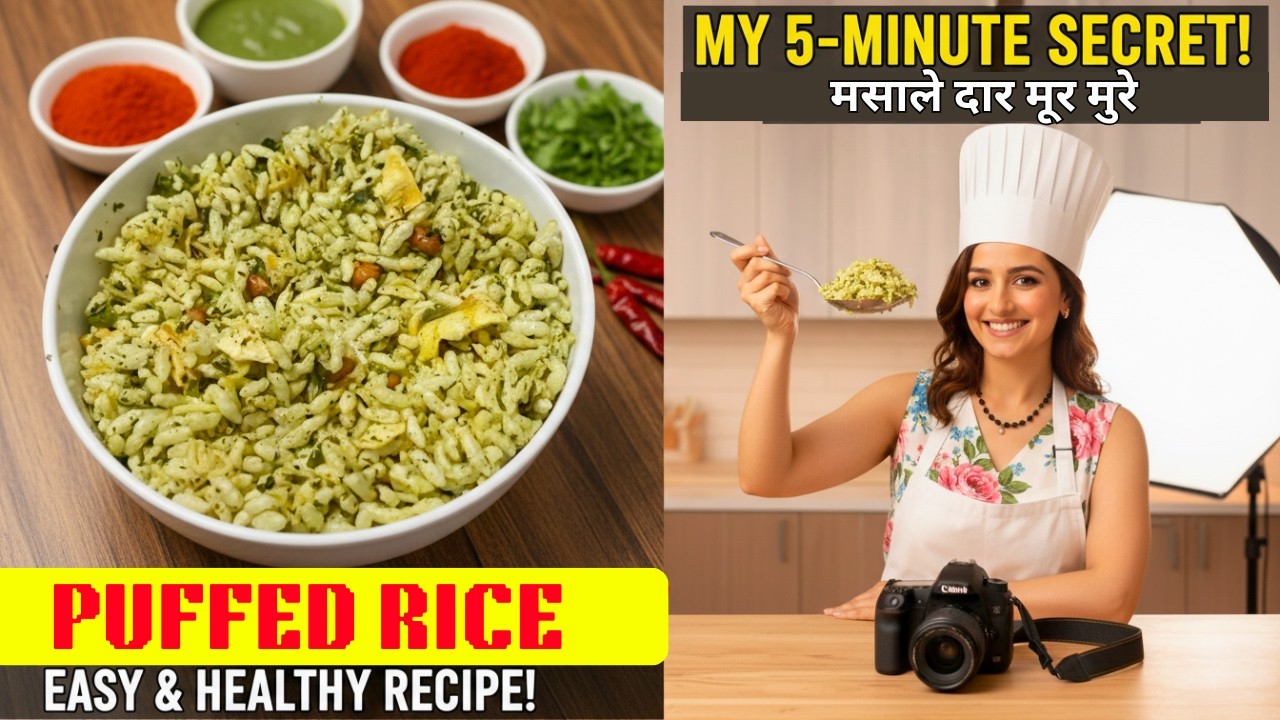 सिर्फ 5 मिनट में चटपटा मुरमुरा नमकीन बनाकर खाए | Murmura Chivda Recipe hindi| Namkeen Murmura Chivda