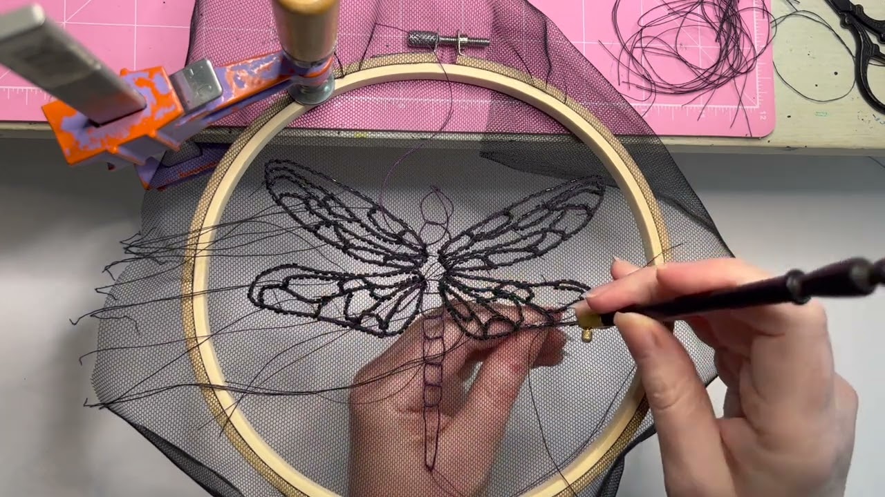 Tying off Dragonfly outline