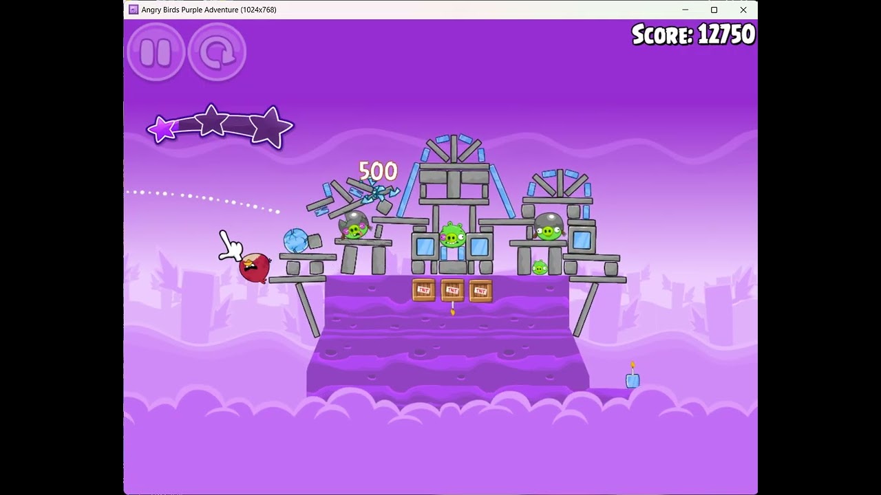 Angry Birds Purple Adventure Gameplay
