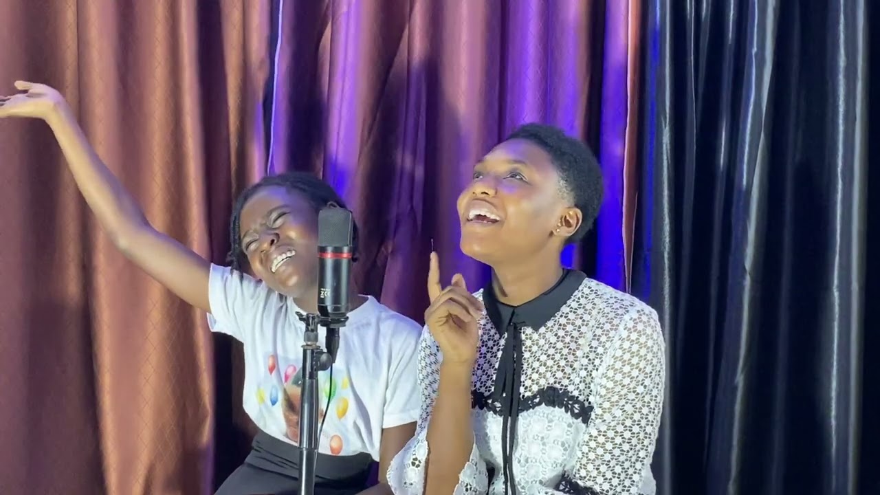 Wow…behind the scene of my daughters’ first studio recording🎤🔥🔥🔥