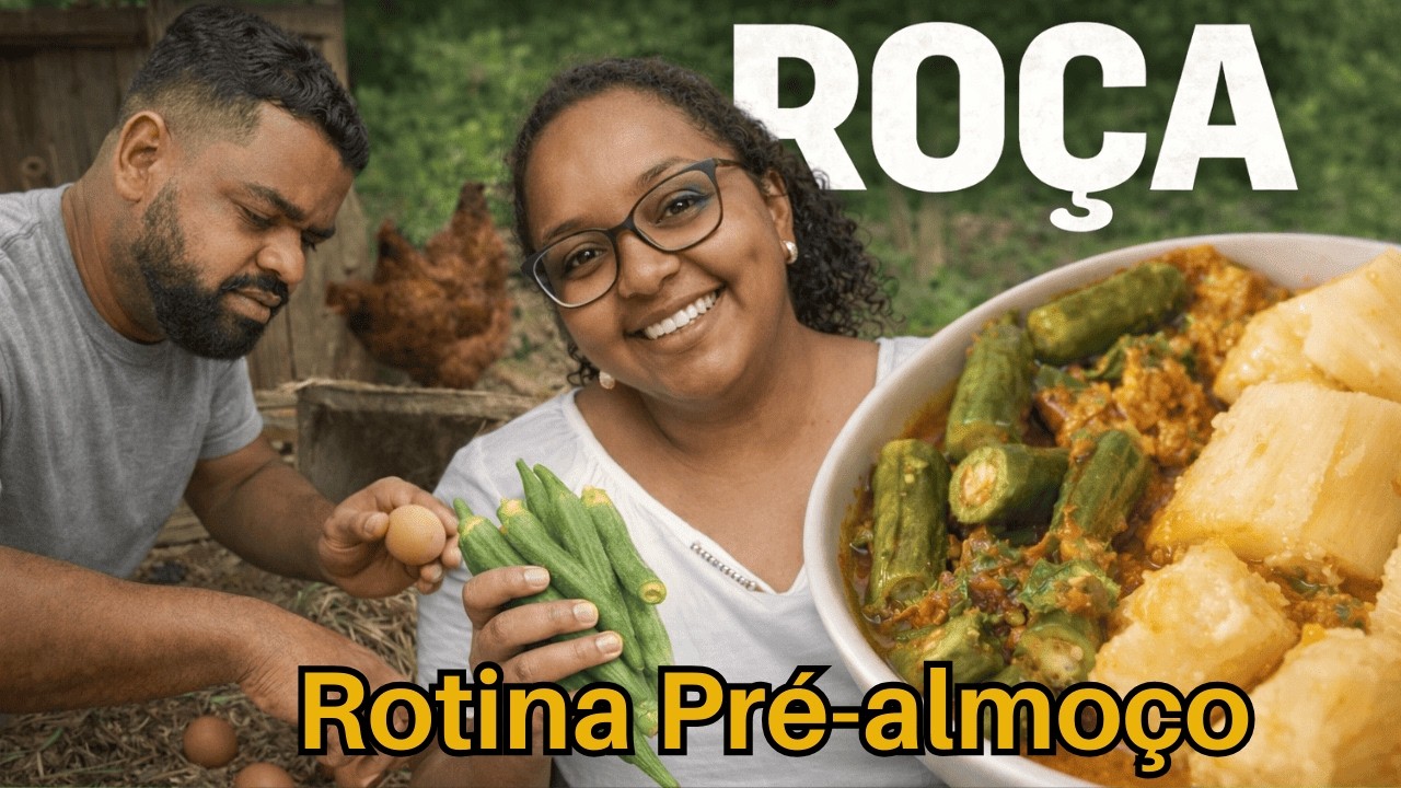 Nossa Rotina na Roça | Do Quintal Direto Para o Prato | Colhendo nosso Proprio Alimento