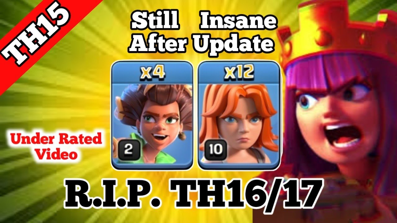 Legend League: Th15 Vs Th16/17 Queen Charge Root Rider-Valkyrie Attack Strategy (Clash Of Clans)
