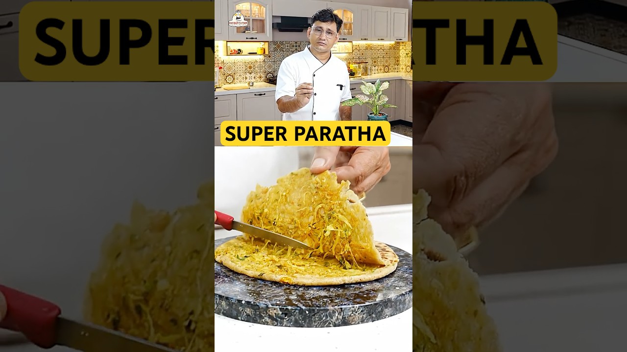 दुनिया का सबसे पावरफुल सुपर फूड पराठा बनाने का एक आसान तरीका | Lauki Paratha #chefbhupi