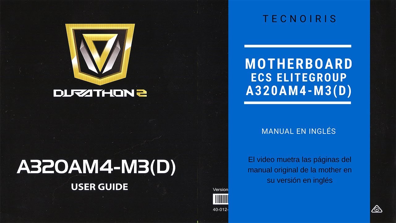 MANUAL de MOTHERBOARD ECS A320AM4-M3(D) ✅ Especificaciones t&eacute;cnicas motherboard 📌 [100% original]