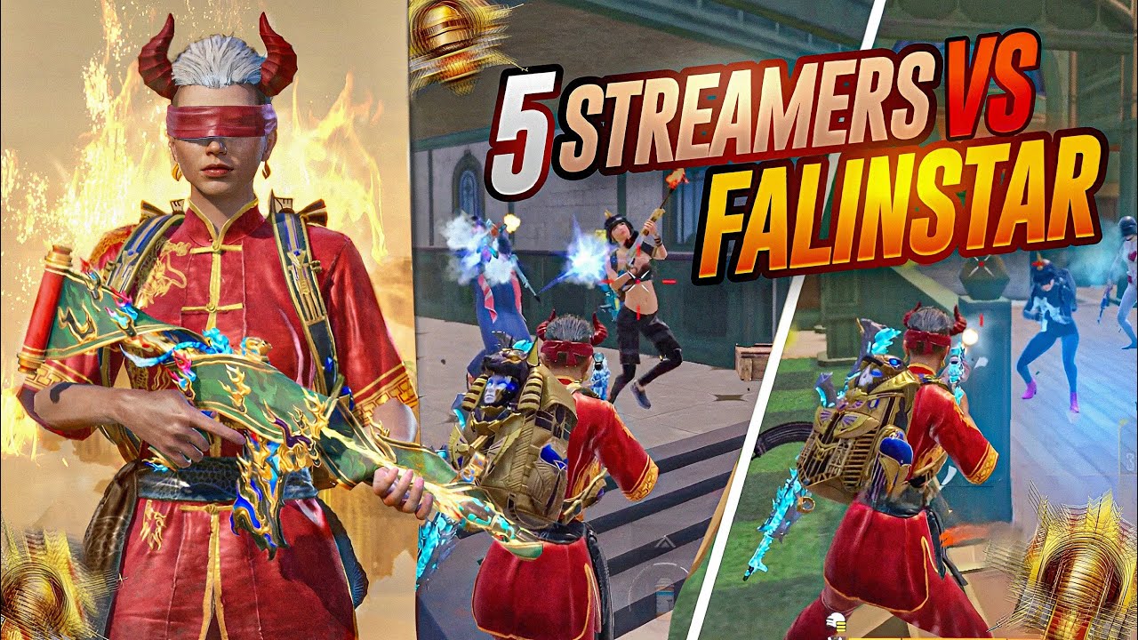 5 Streamers Shocked by FalinStar Skills 🔥| FalinStar vs Streamers | PUBG MOBILE