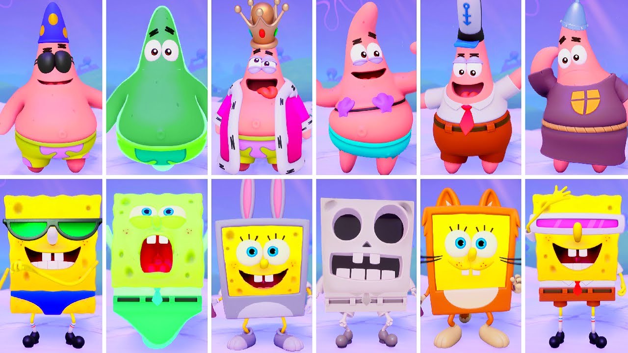 SpongeBob: Titans of the Tide - All Costumes