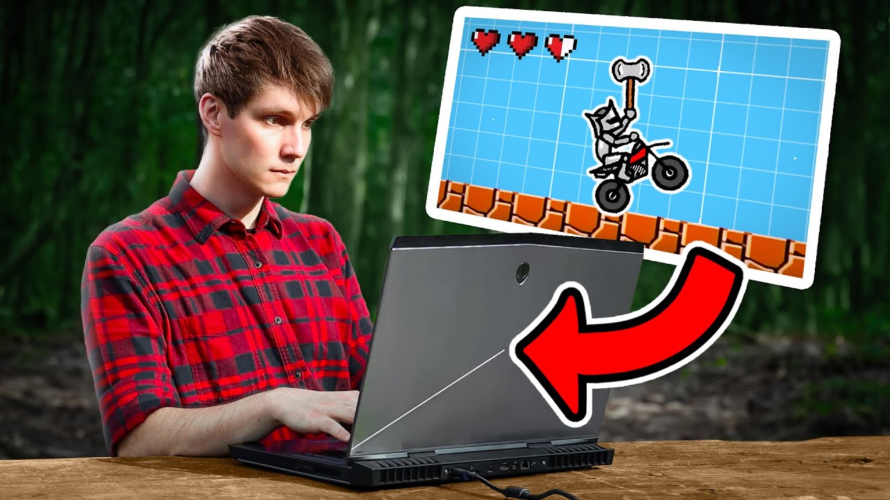 Making a Video Game ALONE in the WOODS