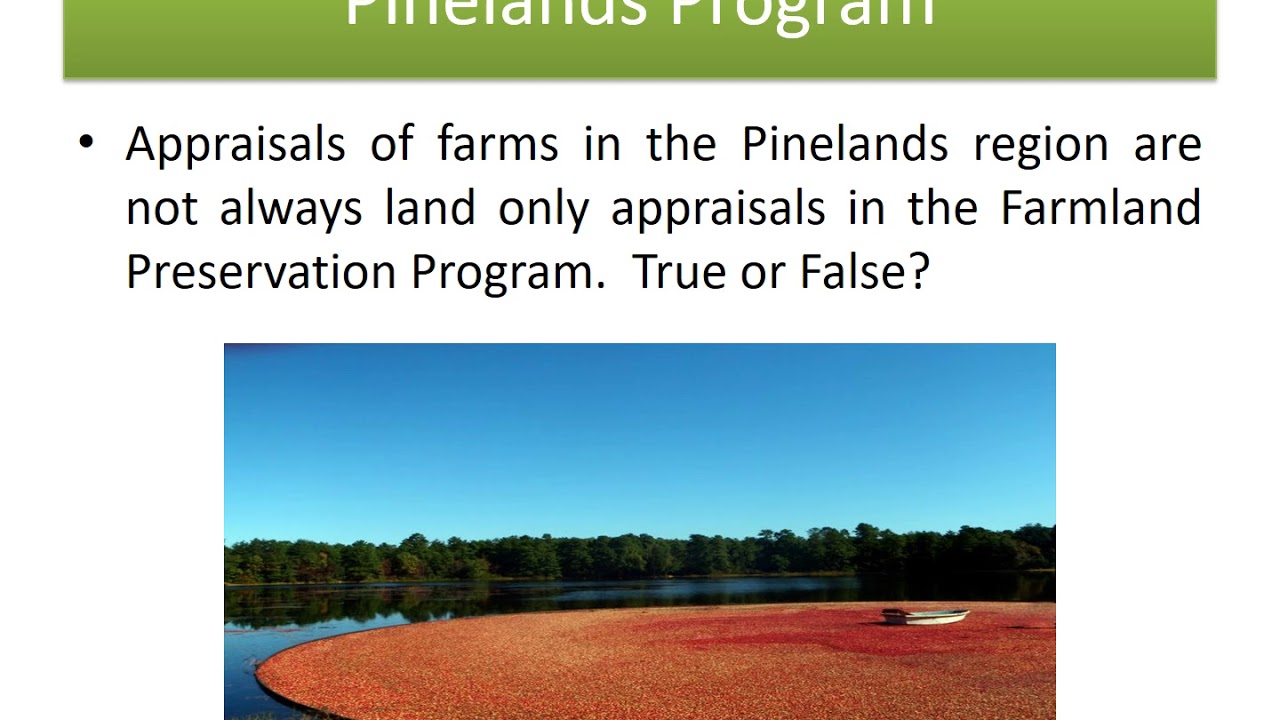2017 Online Appraisal Seminar - Specialized Appraisal in Highlands & Pinelands