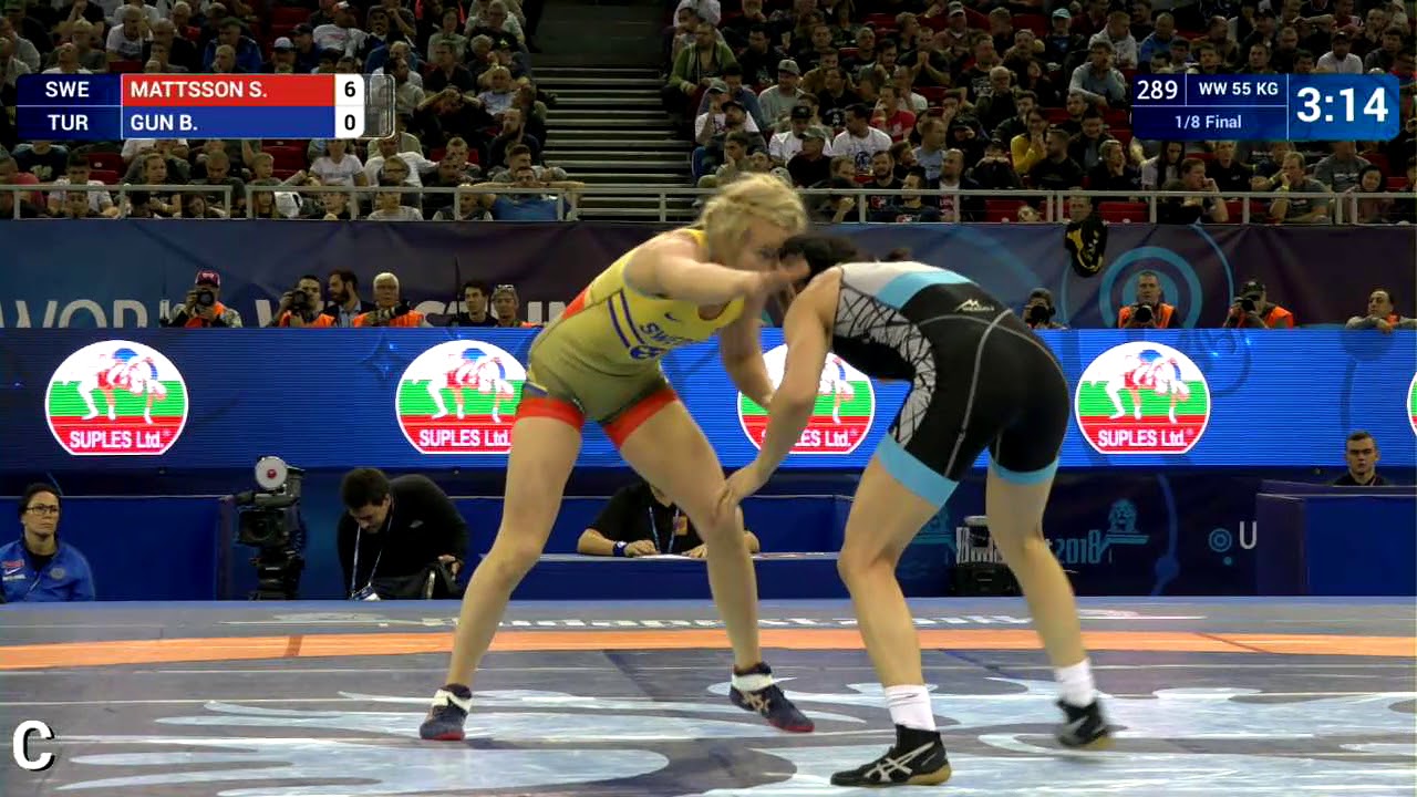 1/8 WW - 55 kg: S. MATTSSON (SWE) v. B. GUN (TUR)