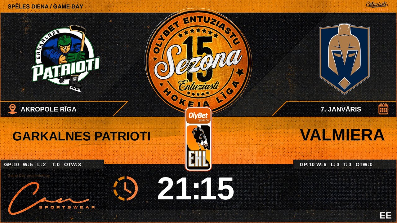 🎧🎤2026 01 07 | GARKALNES PATRIOTI (GRK) - VALMIERA (VLM) | EE