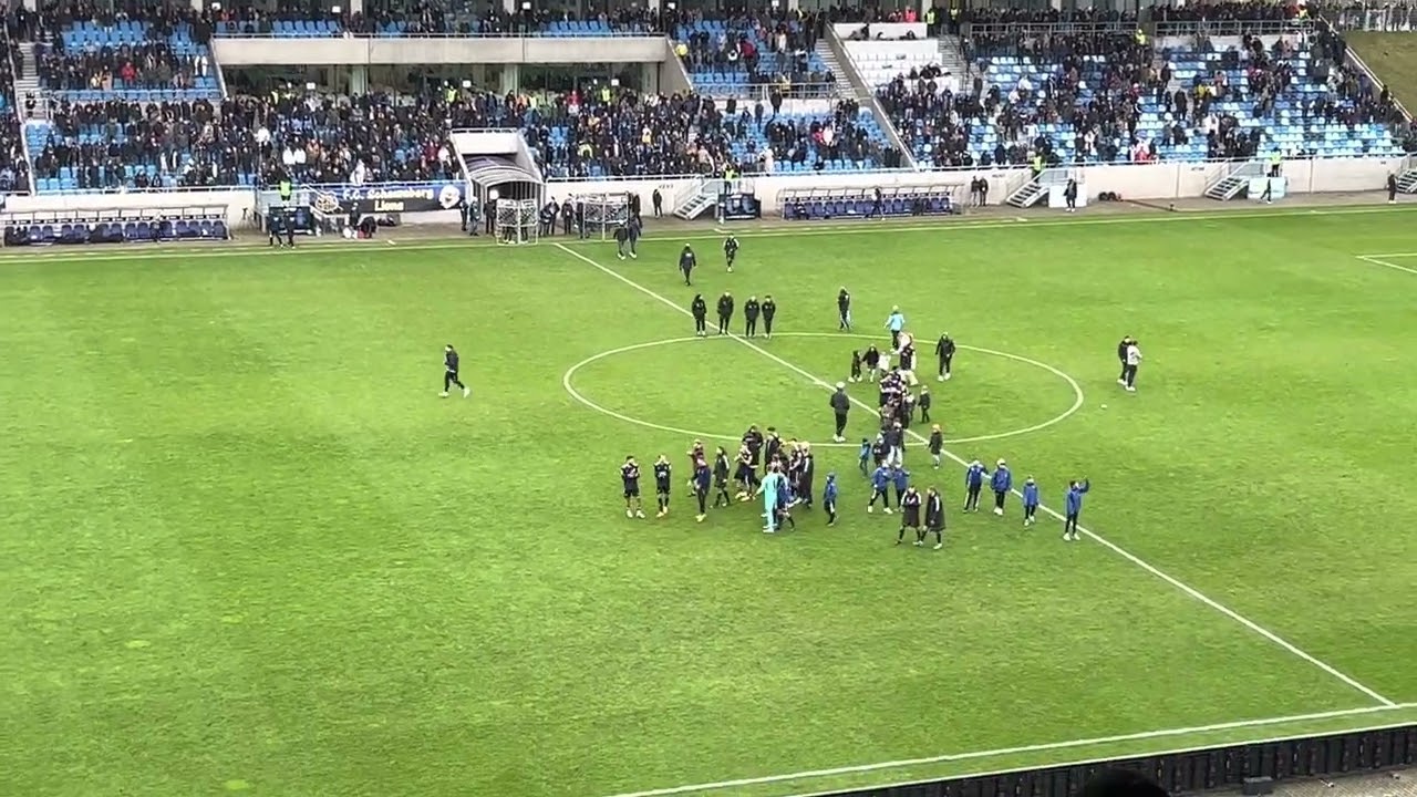 1. Fc saarbrücken - SV Waldhof Mannheim 2:1 Siegesfeier 02.04.2023