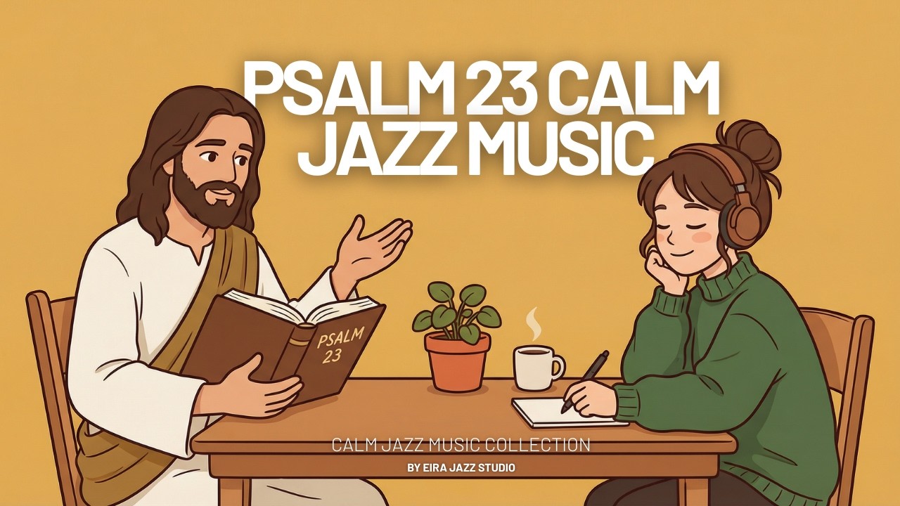 Psalm 23 Music in a Cozy Jazz Music for Study or Prayer 📖