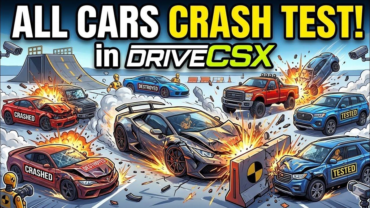 I crashed all cars in drivecsx 