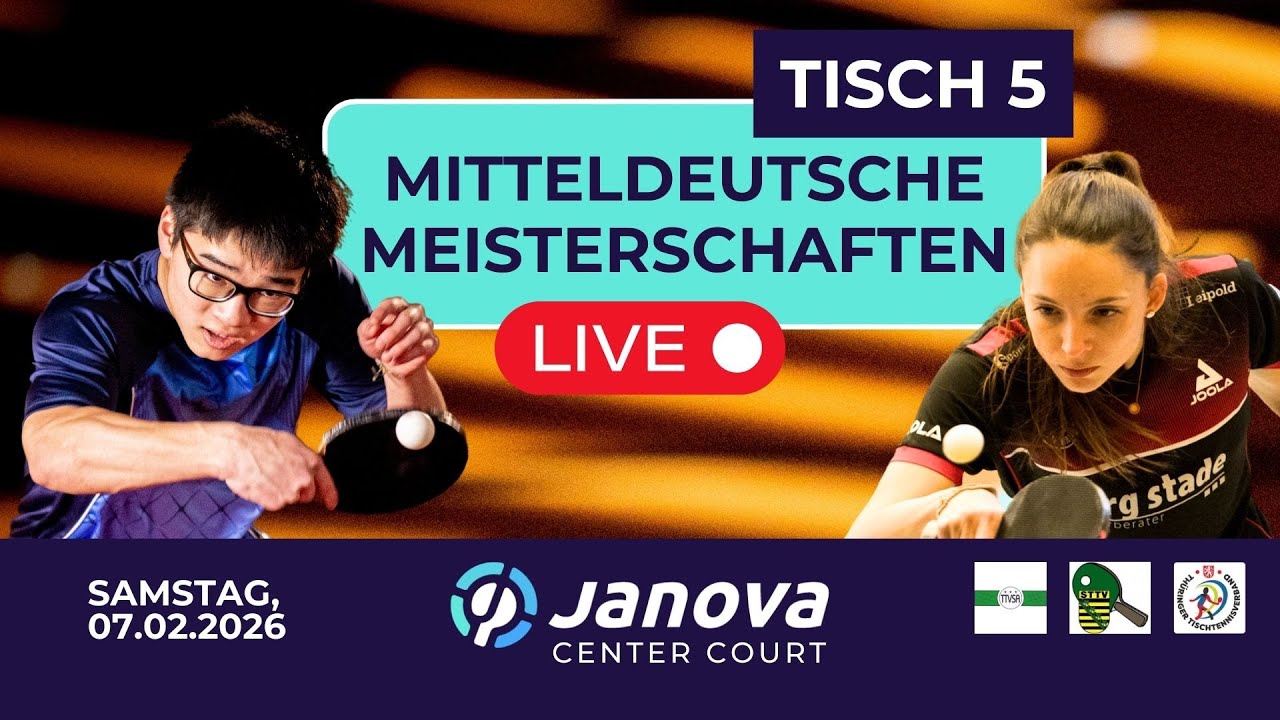 TISCHTENNIS – Mitteldeutsche Meisterschaften 25/26– Tag 1 | Tisch 5