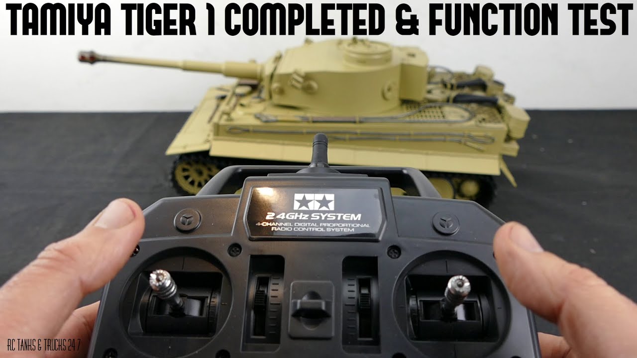 Радиоуправляемый танк TAMIYA 1/16 TIGER 1 из серии BOVINGTON TIGER — готовые модели и функции танка