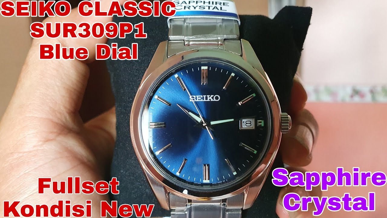 SOLD SEIKO CLASSIC SUR309P1 QUARTZ BLUE DIAL SAPPHIRE KONDISI NEW FULLSET FOLLOW IG LakoneWatch