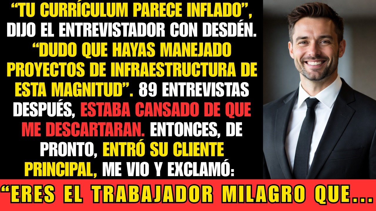 Cuestionaron mi experiencia en la entrevista… hasta que me vió su cliente más importante