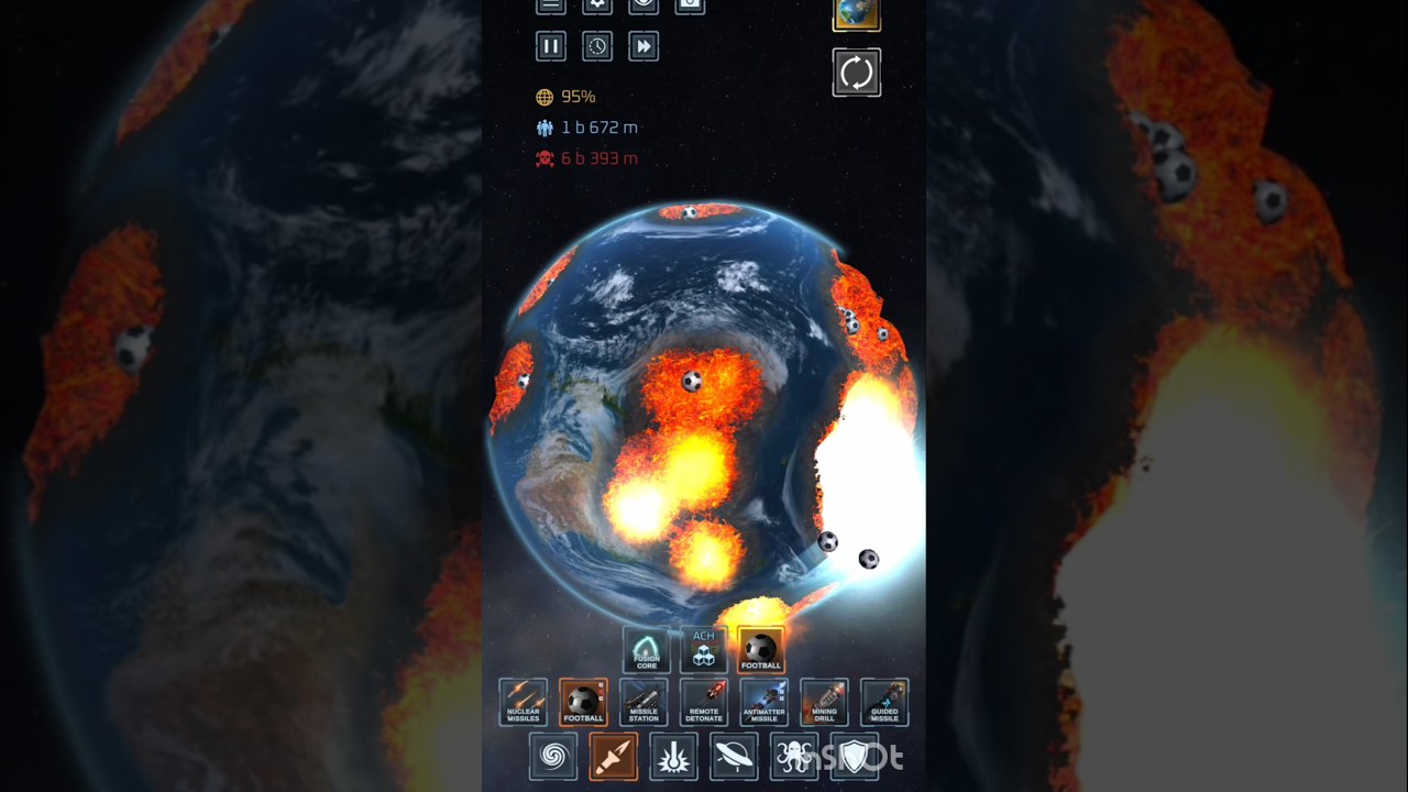 earth got attacked by football ⚽ 