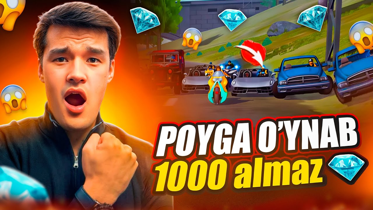OBUNACHILAR  POYGA OYNAB 1000 💎ALMAZ YUTIB OLISHDI ❓❗️  #freefire