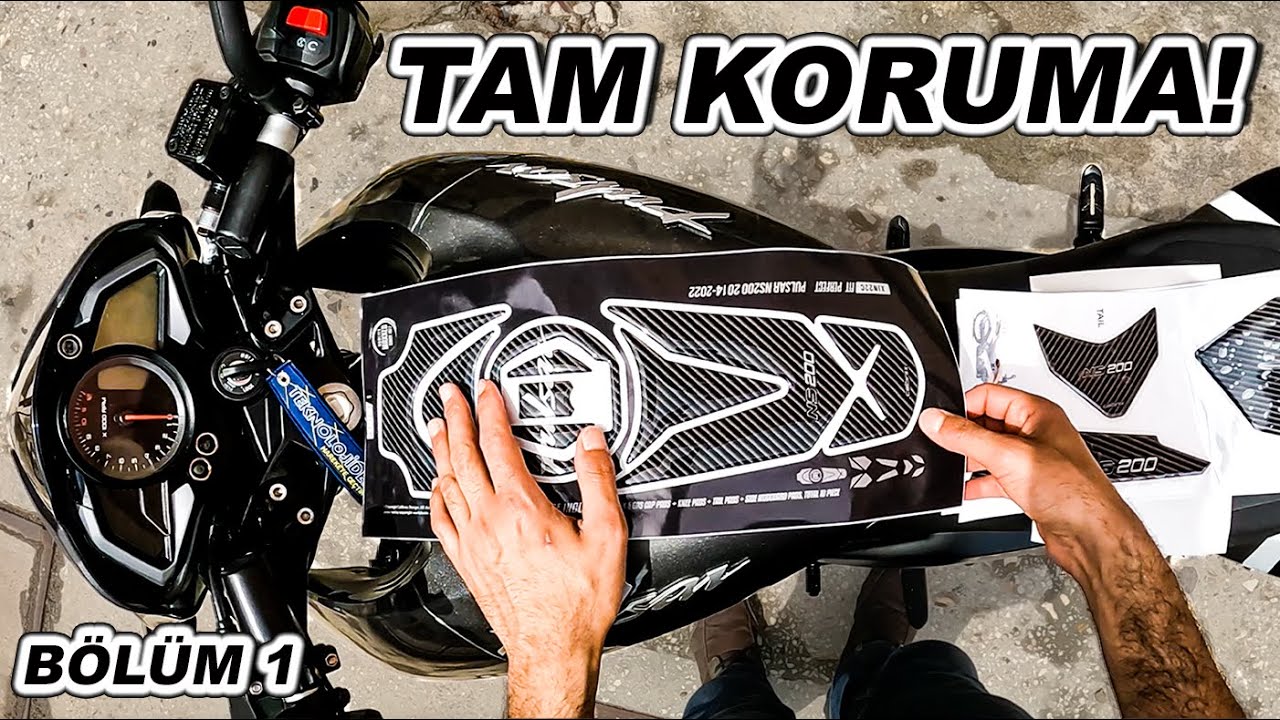 Bajaj Pulsar NS 200 Modifiye | Calibrex Full Set Karbon Tank Pad!