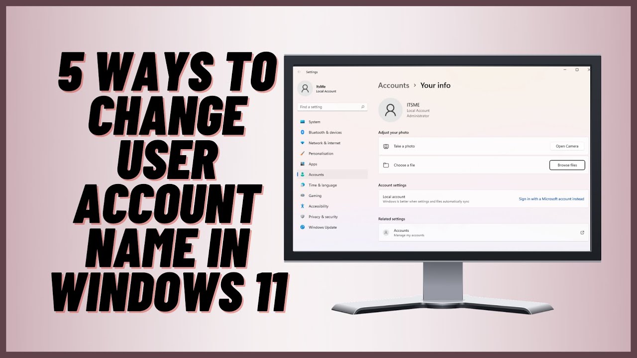 5 способов изменить имя учетной записи пользователя в Windows 11