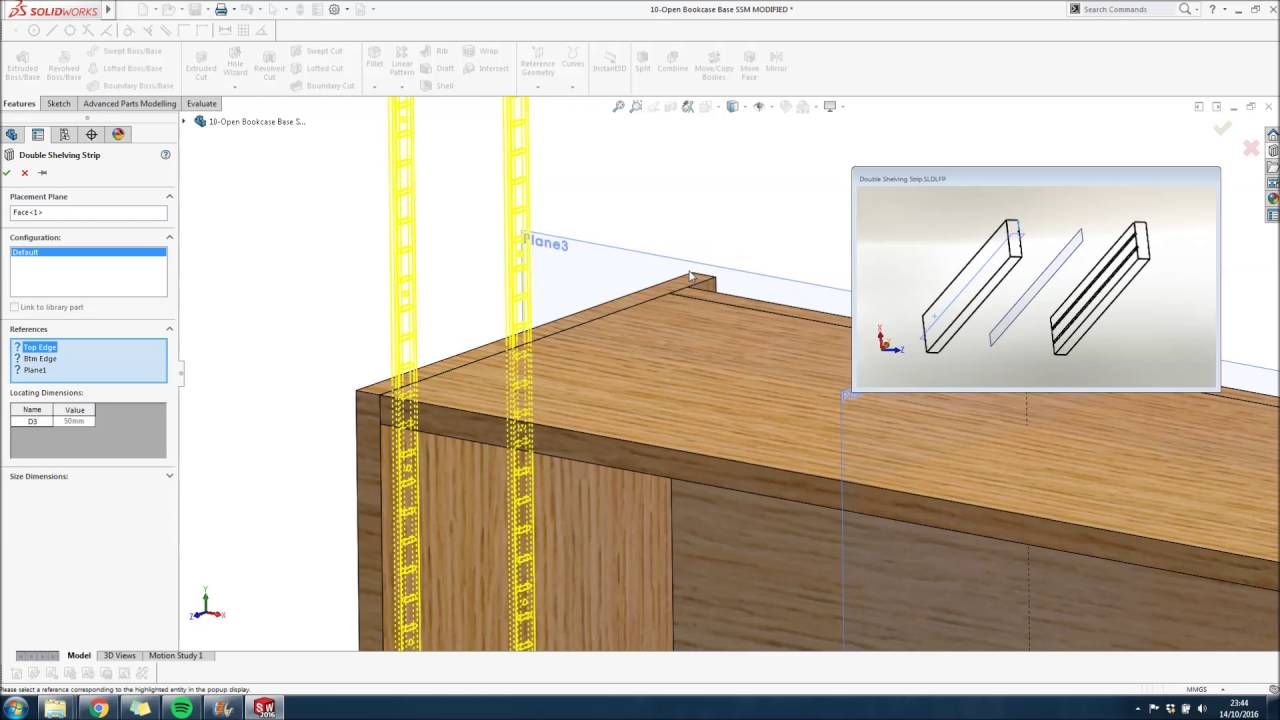Library Feature Parts / Smart Components in SolidWorks