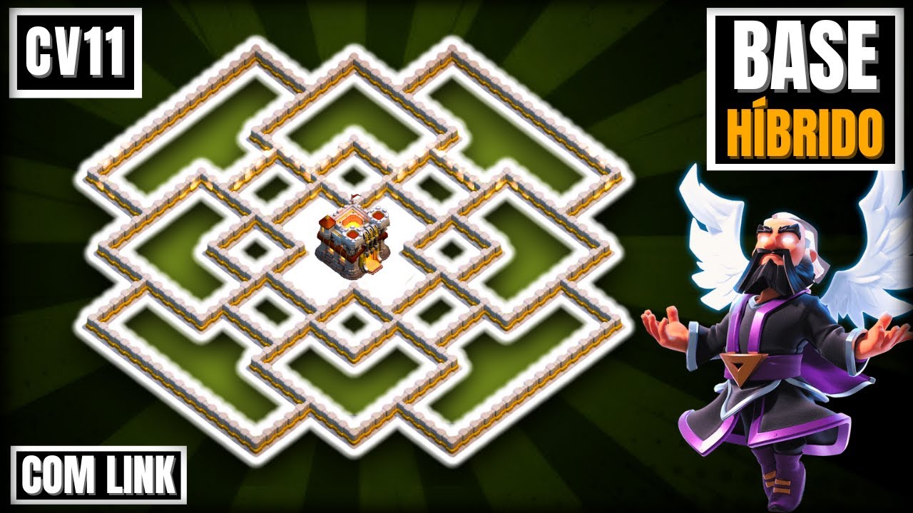 MELHOR LAYOUT CV11 COM LINK 2024 / 2025! - CLASH OF CLANS