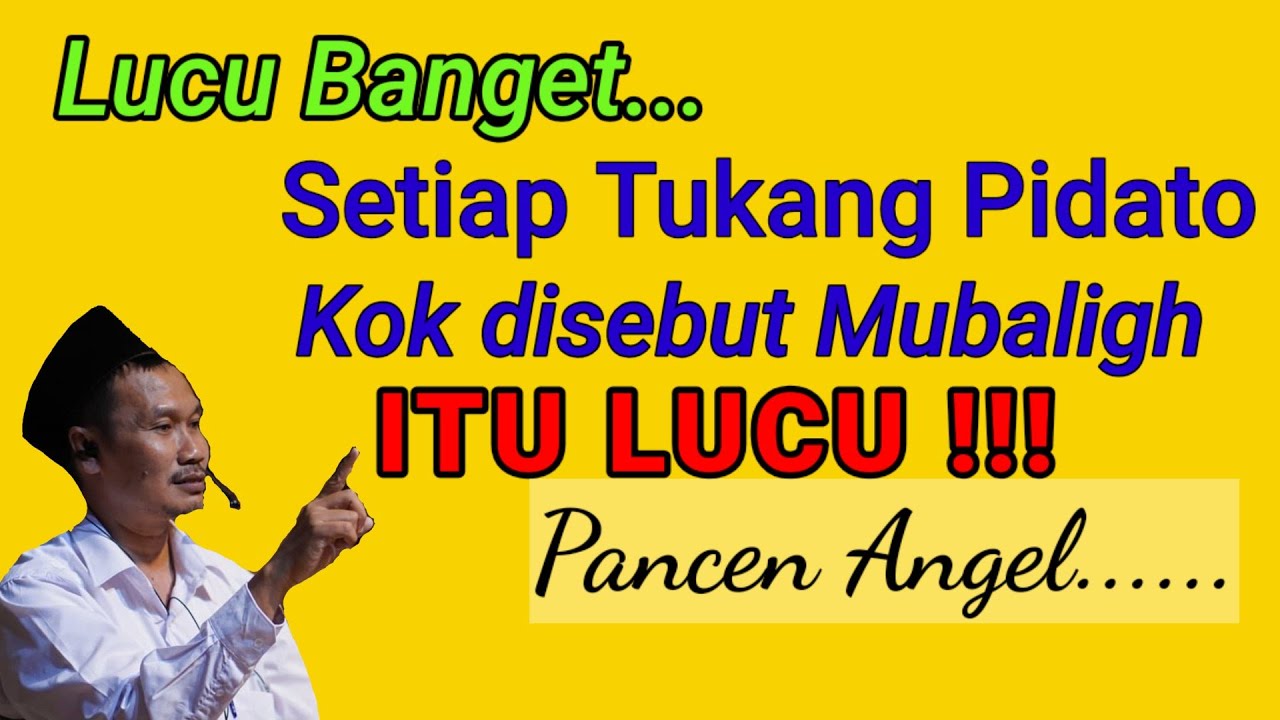 LUCU POLLLL - Gus Baha' Gojlok abis Tukang Pidato yang bermunculan di Akhir Zaman (pancen angel...)
