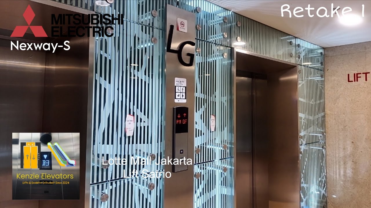 [Retake 1] Mitsubishi Nexway-S Traction 2 Door Elevators - Lotte Mall , Jakarta [Lift Satrio]