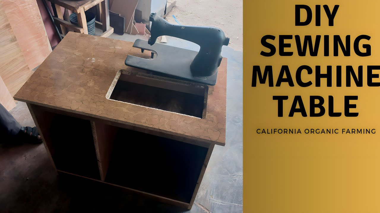 idea sewing machine table Stitching machine box wood #Compact Sewing machine
