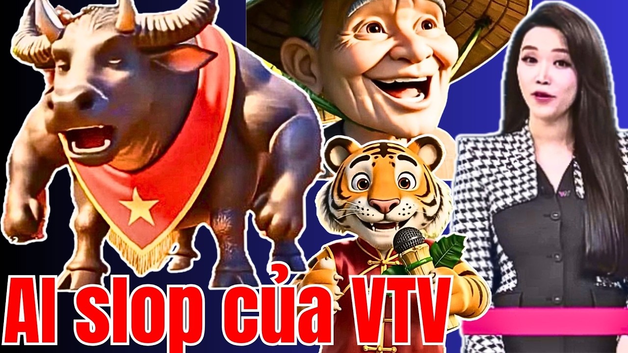 VTV dùng AI tạo bò đỏ 6 chân, từng chê AI là r.á.c