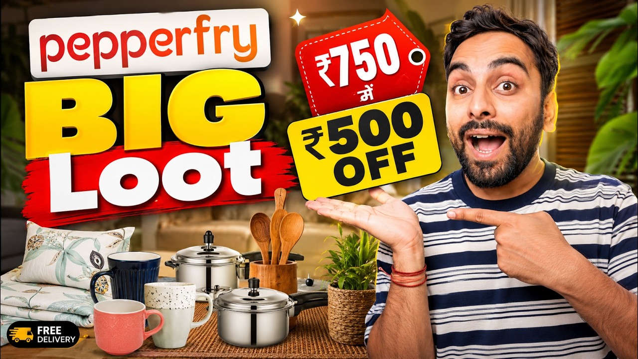 Pepperfry BIG Loot 🔥 ₹750 में ₹500 OFF | Hidden Trick To Rs.500 Off