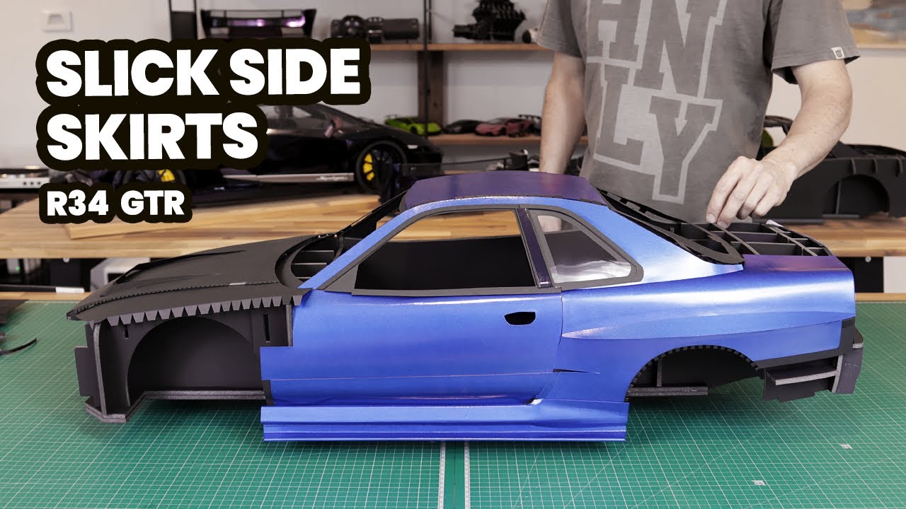Building Side Skirts And Nismo Extensions For My 1:5 Skyline R34 GTR
