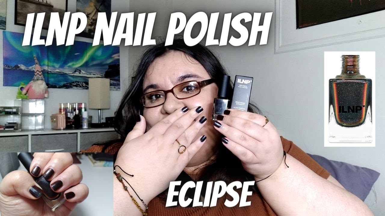 ✨MY NEW FAVORITE COLOR!?!✨ ILNP Nail Polish In Eclipse Swatch & Review💅💅 (Holographic Ultra Chrome)
