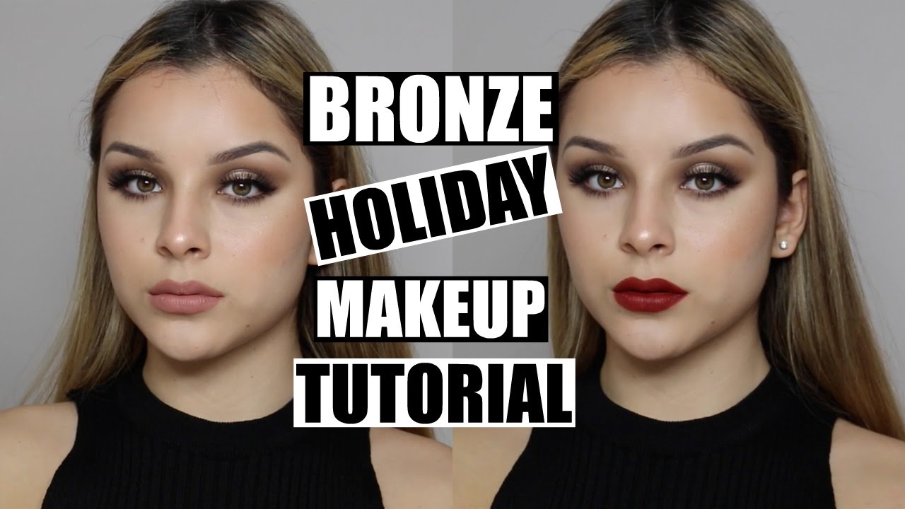 Bronze Holiday Makeup Tutorial | Aidette Cancino