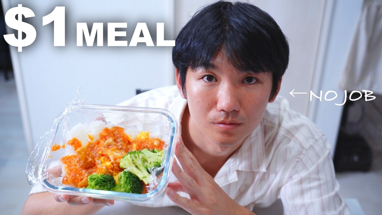 No Job in Japan｜$1 Meal Challenge for 7 Days