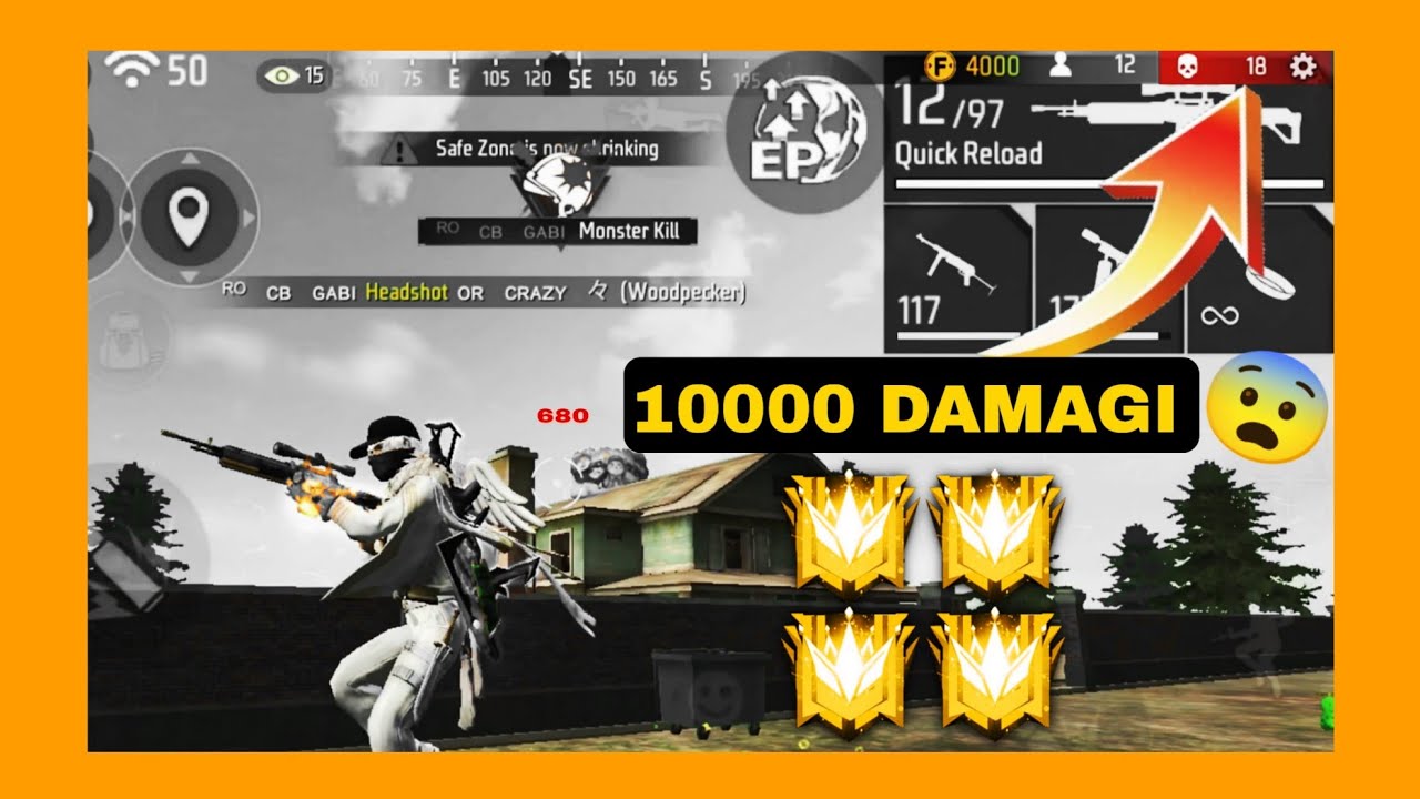 Trebuie să fac 10000 DAMAGI într-un meci 😰 CHALLENGE Free Fire