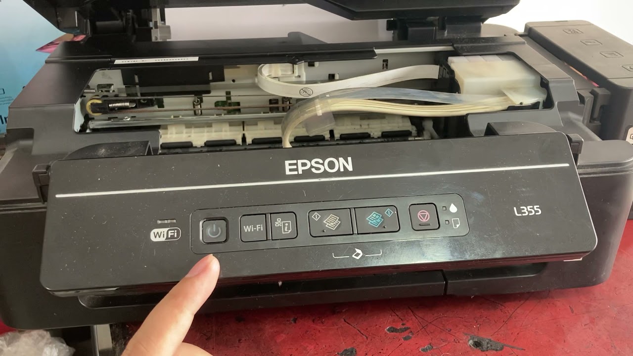 Epson L355 manual nozzle check & head cleaning