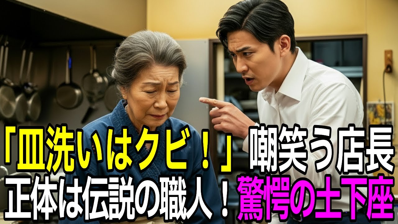 【人生逆転】皿洗いの老婆をクビにした若手社長→実は伝説の女料理人と判明し30分で立場逆転！【朗読/スカッとする話】