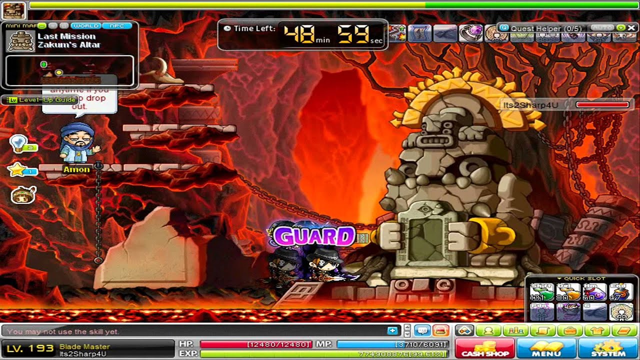 MapleStory: Its2Sharp4U's Zakum Solo