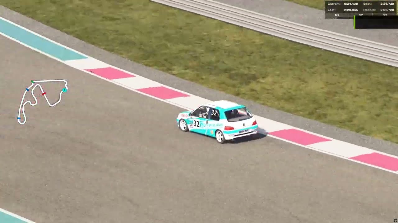 Yas Marina Corckscrew - Peugeot 106 GTI S16 COPA - 2:26.720
