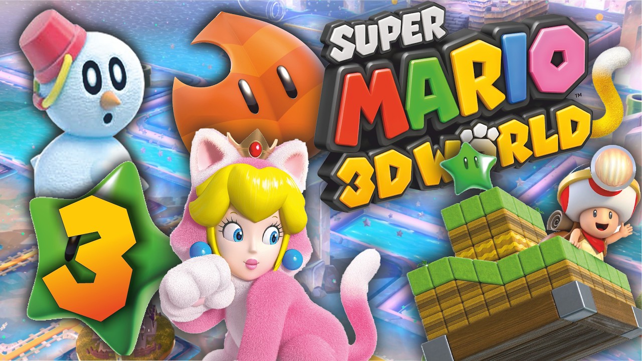 Super Mario 3D World #3 🐱 Tanooki-Item + Mario-Kart-Piste in Welt 3 !?
