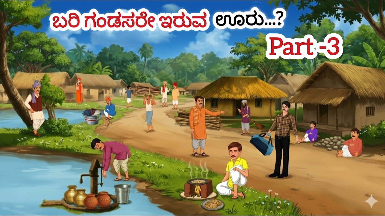ಬರೀ ಗಂಡಸರೇ ಇರುವ ಊರು part-3|ಅಂತಿಮ ಅದ್ಯಾಯ..?|Kannada moral stories |story house Kannada |moral|