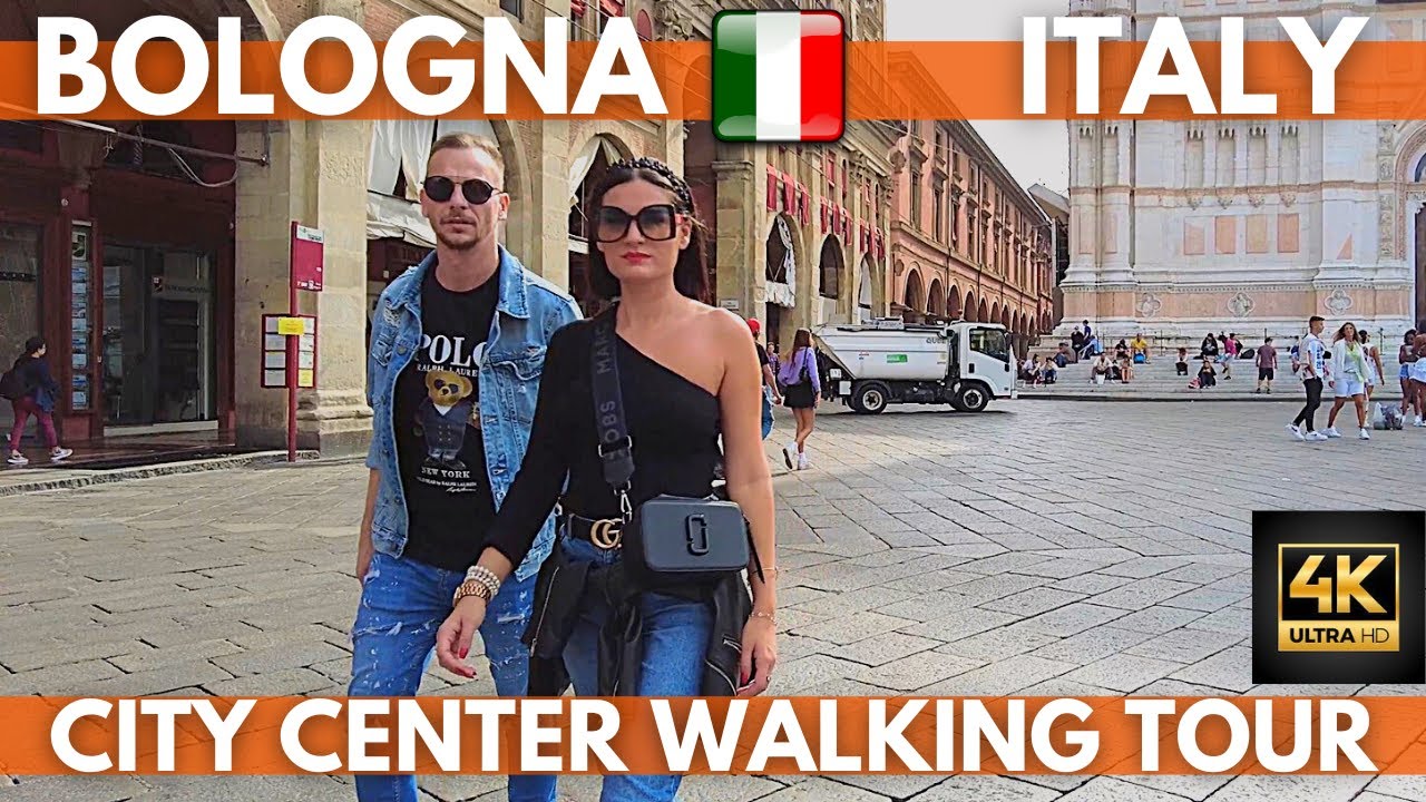 Bologna Italy 2022 4 October Walking Tour | 4K ULTRA HD 60FPS