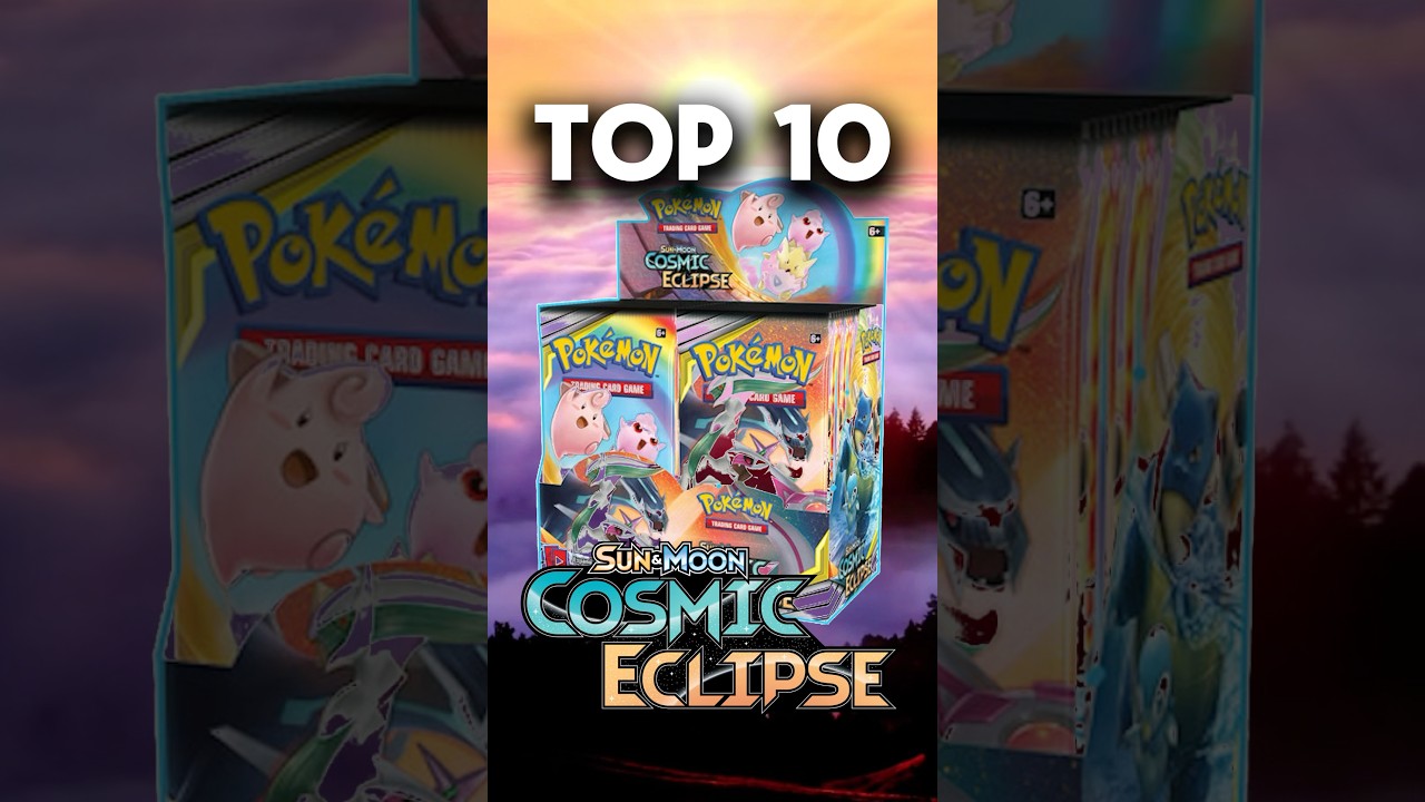 Cosmic Commodities! Top 10 Most Expensive Cosmic Eclipse Pokemon Trading Cards! #top10 #pokemon